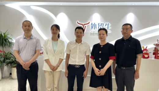 热烈欢迎兰州市商务局党组书记、局长刘世英一行莅临外贸牛考察指导