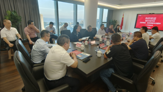 热烈欢迎重庆市梁平区委常委、统战部部长田国华一行莅临外贸牛考察指导